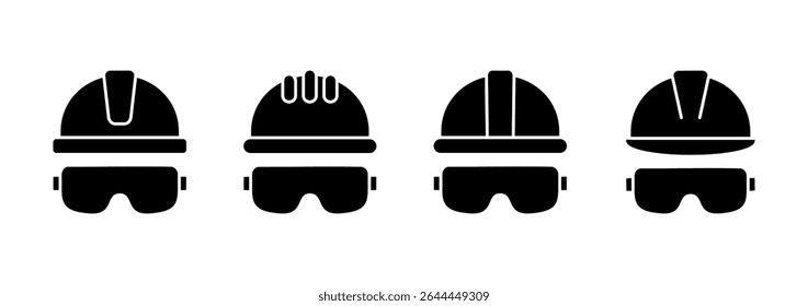 Helmet icon vector. Motorcycle helmet sign and symbol. Construction helmet icon. Safety helmet