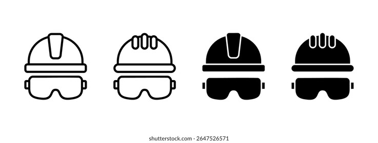 Helmet icon vector. Motorcycle helmet sign and symbol. Construction helmet icon. Safety helmet