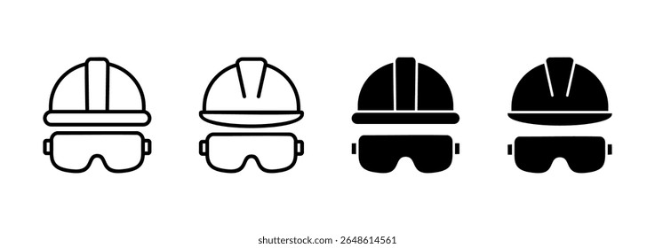 Helmet icon vector. Motorcycle helmet sign and symbol. Construction helmet icon. Safety helmet