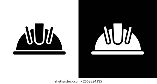 Gráficos escalables del Vector del icono del casco