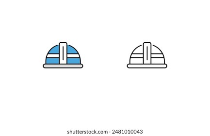 Helmet Icon vector stock illustration.