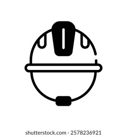 Helmet icon vector stock illustration