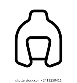 Ilustración de diseño de símbolo del vector de icono del casco