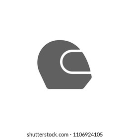 Helmet icon vector in trendy flat style isolated on white background