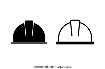 Helmet icon vector for web and mobile app. Motorcycle helmet sign and symbol. Construction helmet icon. Safety helmet