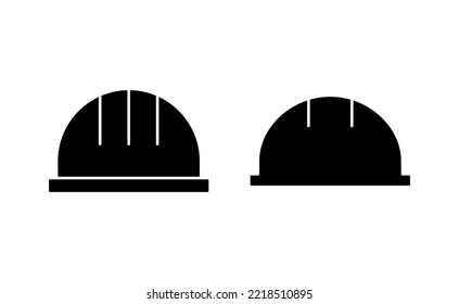 Helmet-Icon-Vektorgrafik für Web- und Mobile-App. Motorradhelm-Zeichen und Symbol. Bauhelm-Symbol. Sicherheitshelm