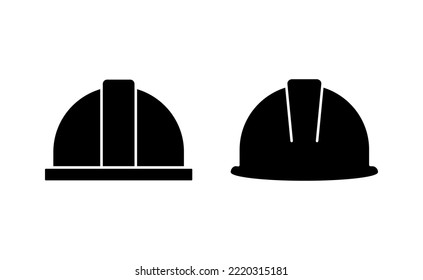 Helmet icon vector for web and mobile app. Motorcycle helmet sign and symbol. Construction helmet icon. Safety helmet