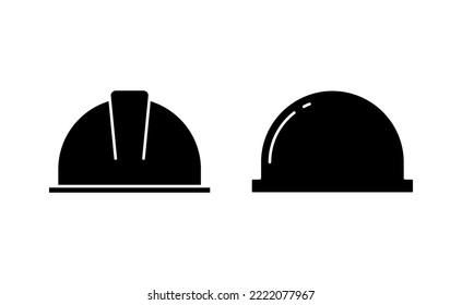 Helmet icon vector for web and mobile app. Motorcycle helmet sign and symbol. Construction helmet icon. Safety helmet