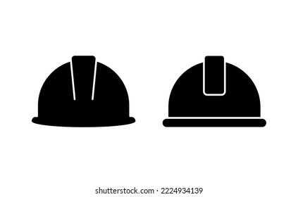 Helmet icon vector for web and mobile app. Motorcycle helmet sign and symbol. Construction helmet icon. Safety helmet
