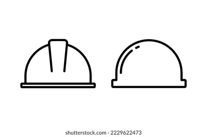 Helmet icon vector for web and mobile app. Motorcycle helmet sign and symbol. Construction helmet icon. Safety helmet