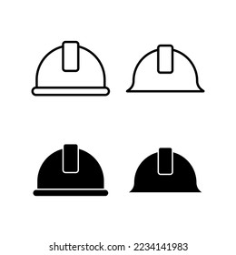 Helmet icon vector for web and mobile app. Motorcycle helmet sign and symbol. Construction helmet icon. Safety helmet