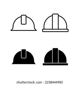 Helmet icon vector for web and mobile app. Motorcycle helmet sign and symbol. Construction helmet icon. Safety helmet