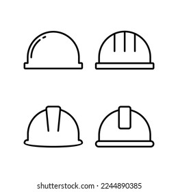 Helmet icon vector for web and mobile app. Motorcycle helmet sign and symbol. Construction helmet icon. Safety helmet