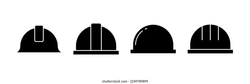 Helmet icon vector for web and mobile app. Motorcycle helmet sign and symbol. Construction helmet icon. Safety helmet