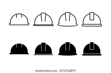 Helmet icon vector for web and mobile app. Motorcycle helmet sign and symbol. Construction helmet icon. Safety helmet