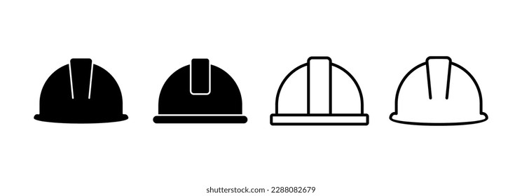 Helmet icon vector for web and mobile app. Motorcycle helmet sign and symbol. Construction helmet icon. Safety helmet