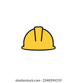 Helmet icon vector for web and mobile app. Motorcycle helmet sign and symbol. Construction helmet icon. Safety helmet