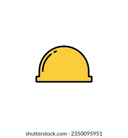 Helmet icon vector for web and mobile app. Motorcycle helmet sign and symbol. Construction helmet icon. Safety helmet