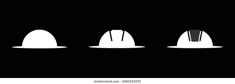 Helmet icon vector for web and mobile app. Motorcycle helmet sign and symbol. Construction helmet icon. Safety helmet. Simple head protection icon.