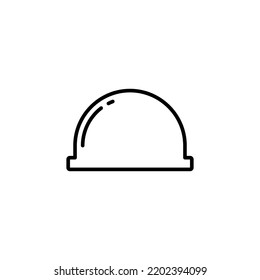 Helmet icon for web and mobile app. Motorcycle helmet sign and symbol. Construction helmet icon. Safety helmet