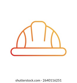 helmet icon with white background vector stock illustration