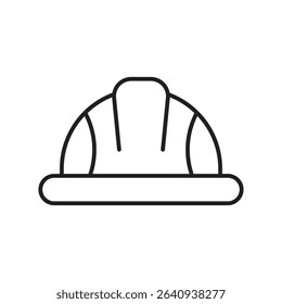 helmet icon with white background vector stock illustration