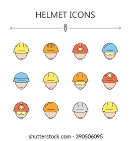 Helmet icons.