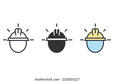 Helmsymbole, Vektorelemente für Infografik-Web