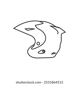 Helmet Illustration Icon Element Design