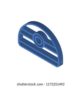 Helmet isometric left top view 3D icon