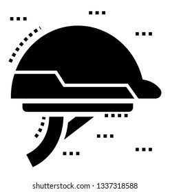 Helmet also known as headgear icon 