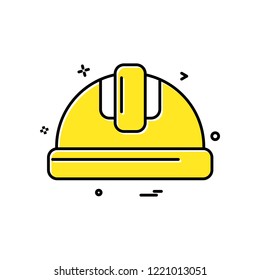 helmet labor icon vector design