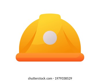 helmet labour single isolated icon with smooth style