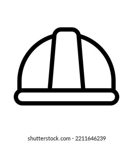 helmet line icon illustration vector graphic