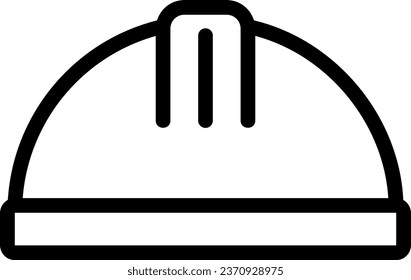 vector de ilustración de icono de línea de casco