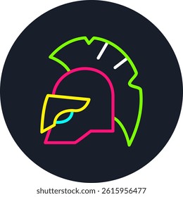Helmet Line Multi Colour Circle