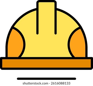Helmet Line Vector Icon Design