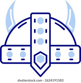 Helmet Line vector Icon Design