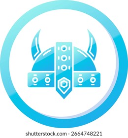 Helm Linie Vektor Icon Design