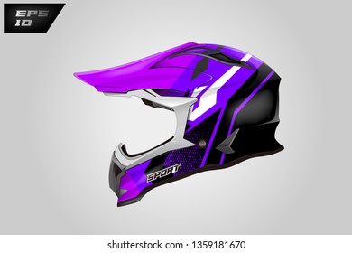 Helmet livery wrap designs vector . 