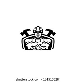 helmet logo for construction workers
