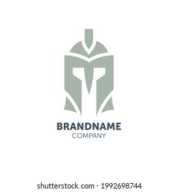 helmet logo design with geometry