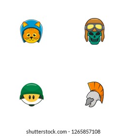 Helmet logo Design Vector