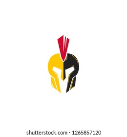 Helmet logo Design Vector