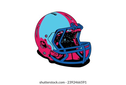 Helmet-Logo-Design-Vektorgrafik, Helm, schwarz-weiß