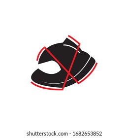 Helmet logo icon design template sign