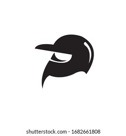 Helmet logo icon design template sign