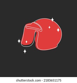helmet logo with a simple design and with other helmet variations.