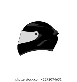 Diseño De Vector Con Logotipo De Casco En Color Negro Elegante