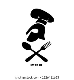 Helmet. Menu logo,icon,label for food. 